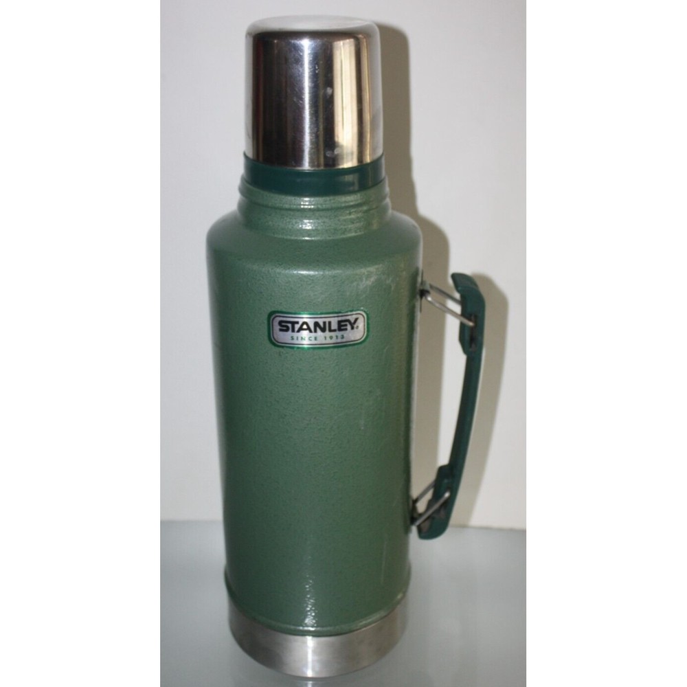 Vintage Stanley Aladdin Stainless Steel 2 Quart Vacuum Bottle Thermos AD945DH